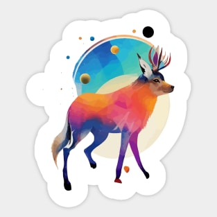 Cosmic Creatures - Where Animals and Stars Align Sticker